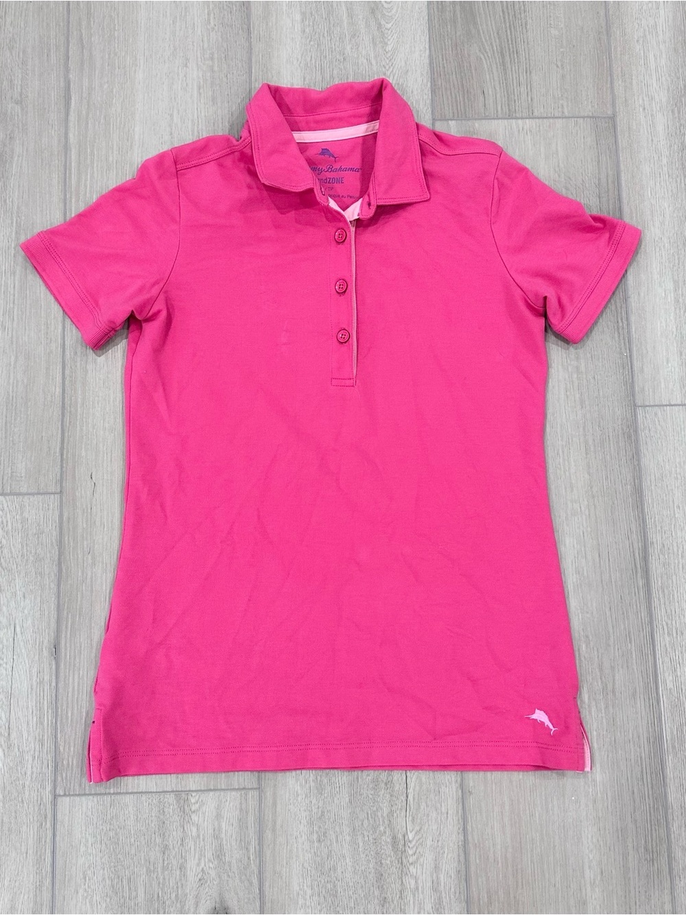 NWOT Tommy Bahama women’s island zone tropicool pique polo in pink XS